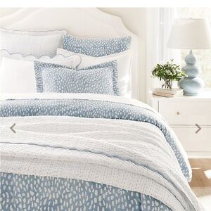 Ballard Designs Thandie Watercolor Duvet Cover, Full/Queen AND 1 Std Sham